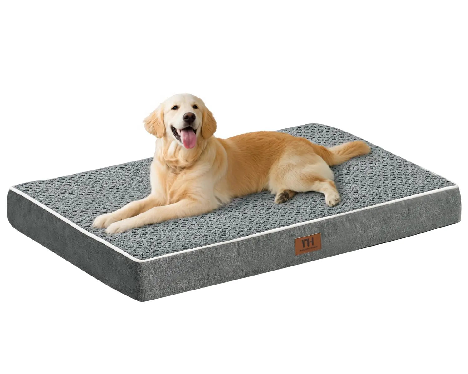 Dog Beds Large Sized DogXL Orthopedic Washable & Waterproof Dog Crate Bed W/Removable Cover Big Plush Pet Bed Mat Egg Crate Foam Dog Bed