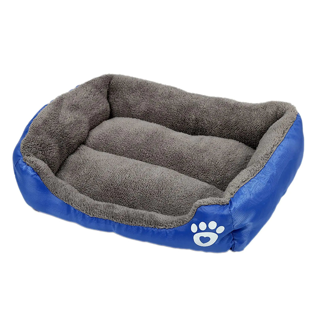 Navy Rectangle Dog Bed for All Sizes